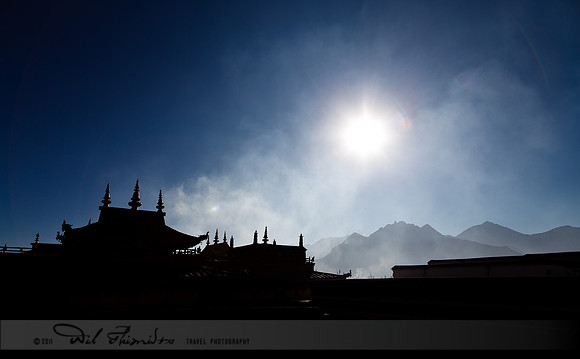 Jokhang Temple Silhouette