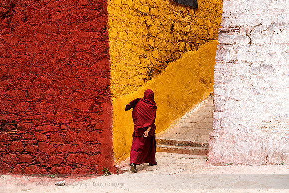 Monk at Ganden Monastery